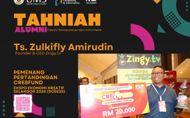 Tahniah kepada Alumni Fakulti Komputeran dan Informatik